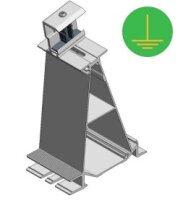 Hinterfuß Pro+ L10° Seite Aluminium